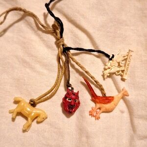 Vintage plastic  charms